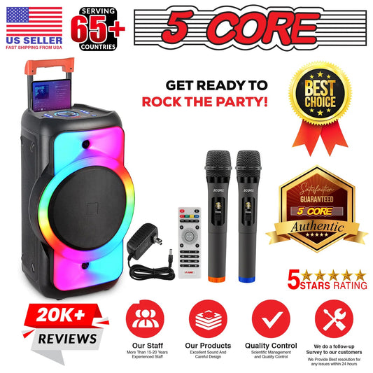 Revolutionize Your Events with the 5 Core Bluetooth Speaker & Karaoke System