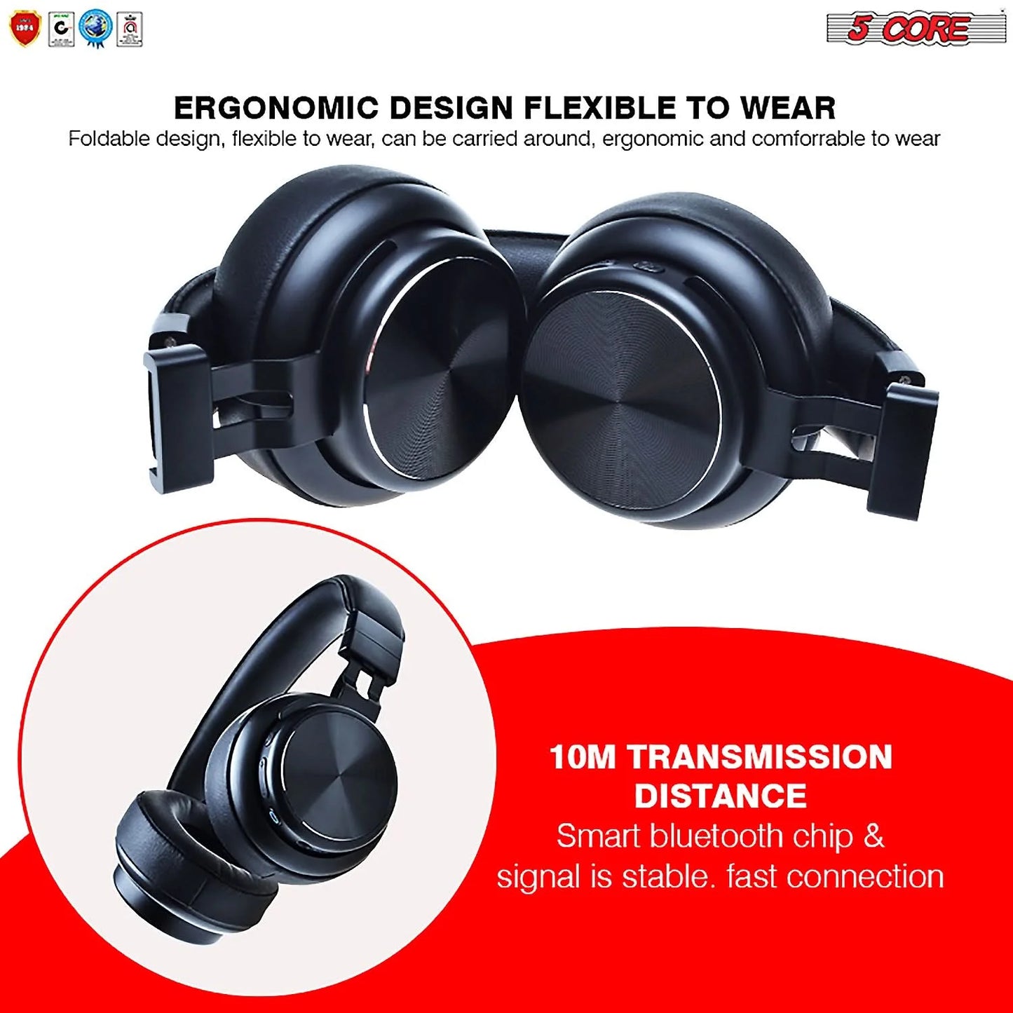 5Core Bluetooth Headphones Wireless Noise Cancelling Audifonos Inalambricos