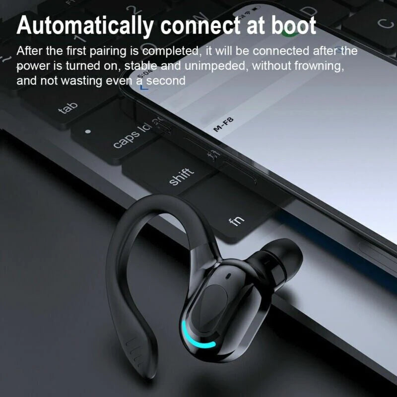 New Bluetooth 5.1 Headset Wireless Earbuds Earphones Stereo Headphones Ear Hook