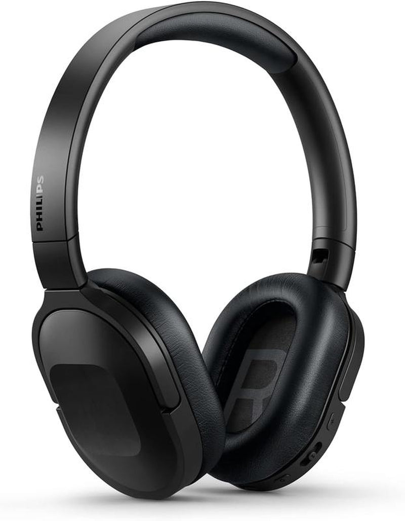 Philips Active Noise Cancelling Headphones Wireless Bluetooth H6506 Flat Folding Lightweight over Ear Wireless Headphones W/Multipoint Bluetooth Connection 30H Playtime with Deep Bass for Home/Office