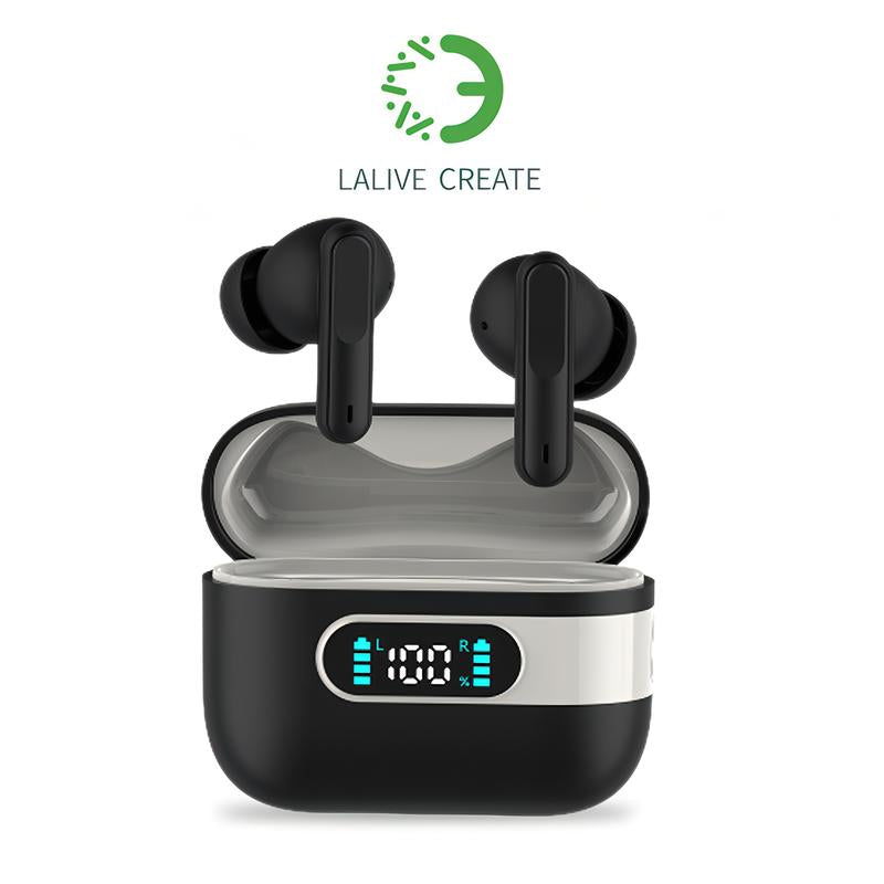 LALIVE U10E Wireless Sport Earbuds TWS Bluetooth 5.3 LED Display Earphone Headset Headphone HIFI Stereo Audio Charging Automatic Mobile Game Digital Metal Noise