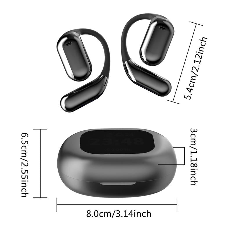 A Full-Color Touchscreen with Active ANC Noise Reduction, Adaptive Active Noise Reduction/Adjustable Equalizer/Bt 5.4 Wireless Bt Earphones