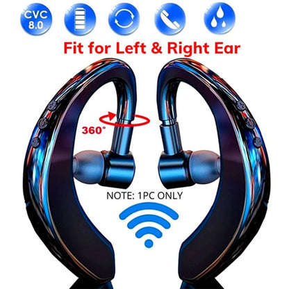 Wireless Bluetooth 5.0 Earpiece Headset Driving Trucker Earbuds Noise Cancelling