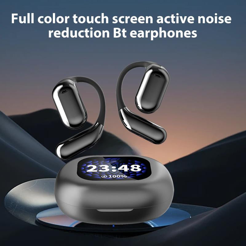 A Full-Color Touchscreen with Active ANC Noise Reduction, Adaptive Active Noise Reduction/Adjustable Equalizer/Bt 5.4 Wireless Bt Earphones