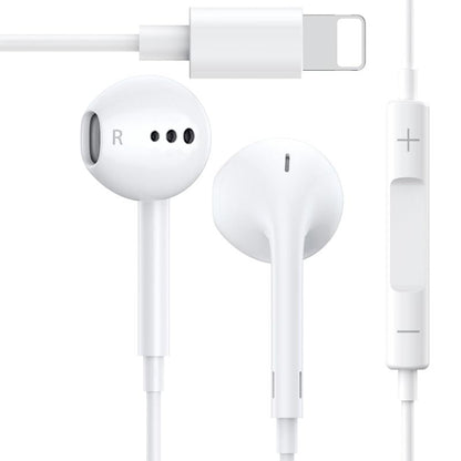 Earbuds, Wired Earphones (Built-In Microphone & Volume Control) Noise Canceling Isolating Headphones for Iphone 14/13/12/11/SE/X/XR/XS/8/7 Audio Button Connector Headset