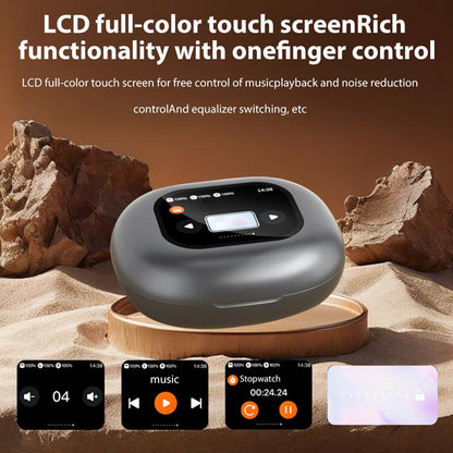 A Full-Color Touchscreen with Active ANC Noise Reduction, Adaptive Active Noise Reduction/Adjustable Equalizer/Bt 5.4 Wireless Bt Earphones