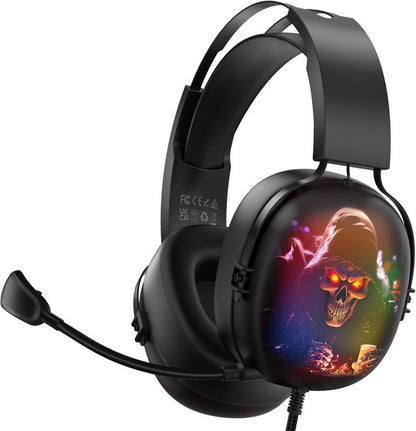 ZSL USB Gaming Headset - 7.1 Surround Sound, Noise-Canceling Mic, RGB Lighting, 50Mm Drivers, Compatible with PC, PS4/PS5, Mac, Laptop (Black) Audio Headphone