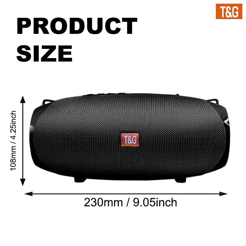 T&G Outdoor Portable Wireless Speaker, TWS Stereo Sound Rechargeable Speaker, Home Music Speaker Compatible with Phone/Tablet/Tv, Audio & Video Product